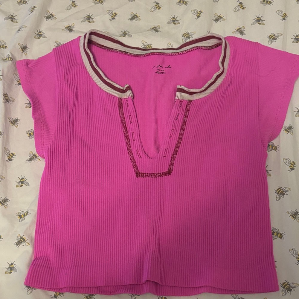 Urban Outfitters Pink Crop Top